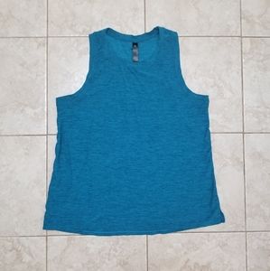 Deep Aqua Blue Athletic Tank, Size M